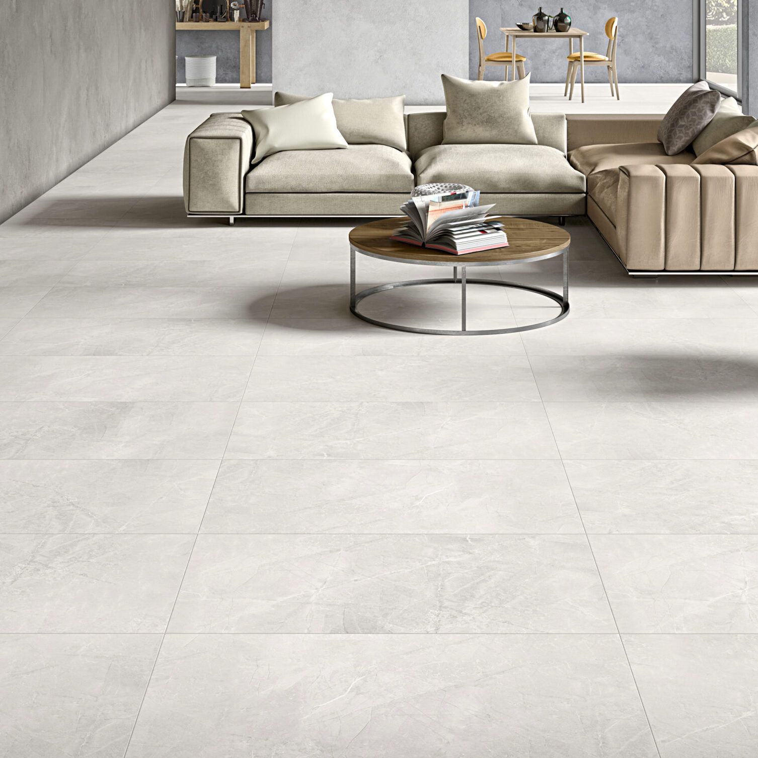 Dresano Elegant Silver Glazed Porcelain Tile - Image 3