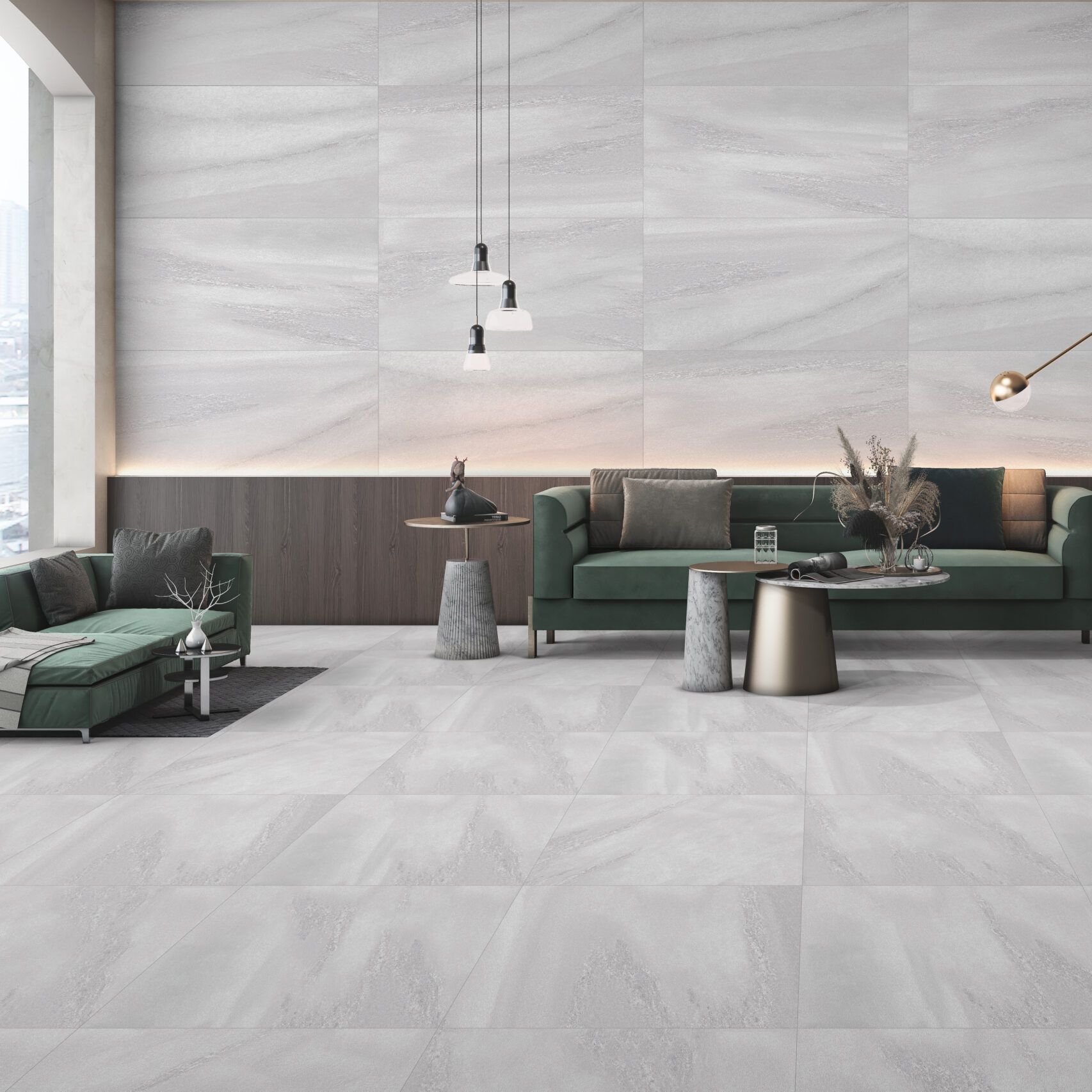Dresano White Glazed Porcelain Tile