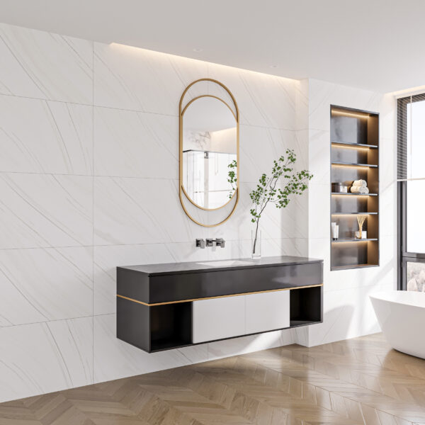 Aversa Carving™ White Matt Porcelain Tile