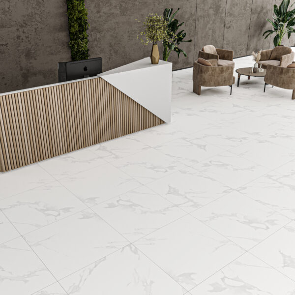 Siena Statuario™ White Matt Porcelain Tile