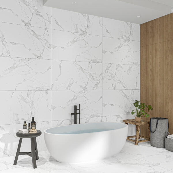 Trieste™ White Matt Porcelain Tile