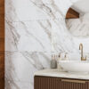 Veneto Calacatta™ White Polished Porcelain Tile