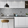 Hexagon Black Satin Porcelain Tile