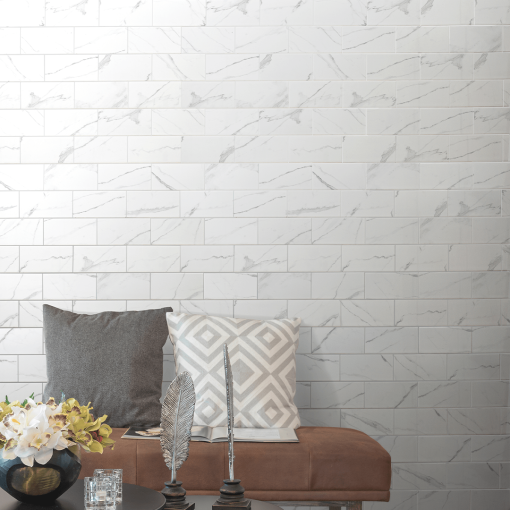 Atlasian Flat Matt Marble Effect Tile