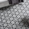 Hexagon Black Satin Porcelain Tile