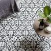 Hexagon Black Satin Porcelain Tile