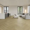 SPC Click Herringbone Ivory Beige Tile