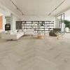 SPC Click Herringbone Smoked Grey Tile