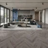 Laminate Herringbone Midnight Grey Tile
