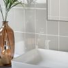 Liso Light Grey Gloss Ceramic Tile