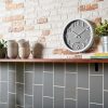 Liso Plata Grey Brillo Metro Tiles