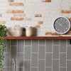 Liso Plata Grey Brillo Metro Tiles
