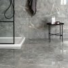 Grey Polished Marble Effect Tile