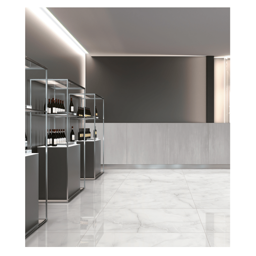 Makrana Vanilla Onyx Polished Marble Effect Tile