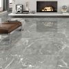 Makrana Breccia Grey Polished Marble Effect Tile