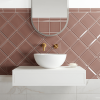 Moderno Powder Room Bevelled Tiles