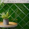 Green Bevelled Gloss Ceramic Tile