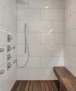 Alpine White Polished Porcelain Indoor Porcelain Tile
